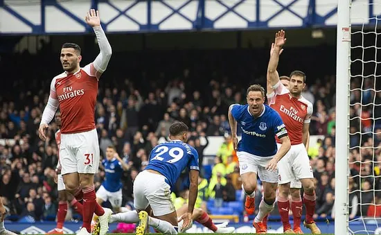 Kết quả bóng đá châu Âu rạng sáng 8/4: Everton 1-0 Arsenal, Napoli 1 - 1 Genoa, Paris Saint-Germain 2 - 2 Strasbourg