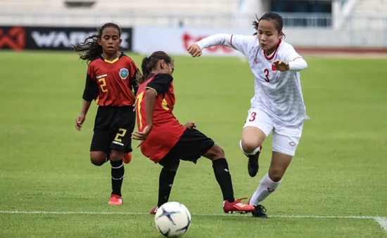 Thắng Timor Leste 16-0, U15 nữ Việt Nam rộng cửa vào bán kết