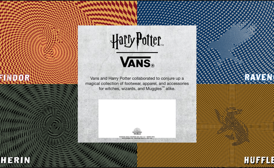 Lộ hình ảnh đầu tiên trong bộ sưu tập giày Harry Porter của Vans