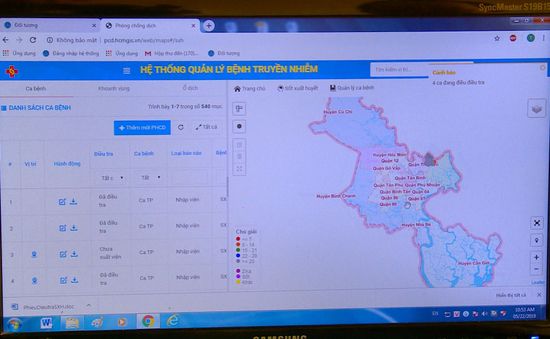 Hệ thống quản lý bệnh truyền nhiễm trên nền bản đồ địa lý số hóa Webgis
