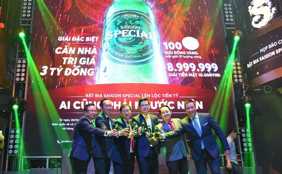 SABECO công bố chương trình khuyến mãi "Bật bia SAIGON SPECIAL lên lộc tiền tỷ"