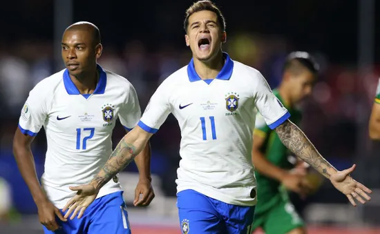 Copa Ameria: Coutinho tỏa sáng, ĐT Brazil thắng đậm trận khai mạc