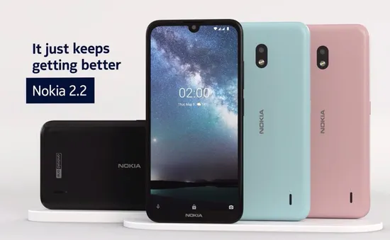 Nokia 2.2 giá rẻ, hỗ trợ mở khóa khuôn mặt