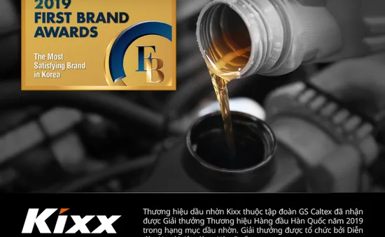 Kixx nhận giải thưởng Thương hiệu Hàng đầu Hàn Quốc