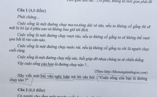 Đề thi Văn vào lớp 10 chuyên năm 2019 tại Hà Nội được đánh giá “hay” hơn năm 2018