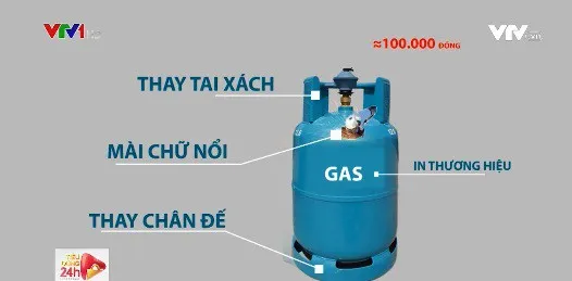 Phân biệt vỏ bình gas thật - giả