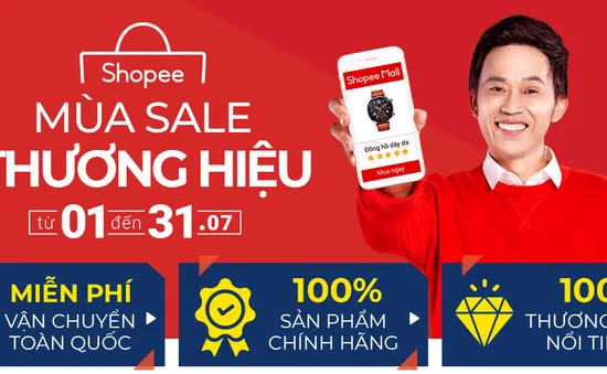 Shopee mùa sale thương hiệu