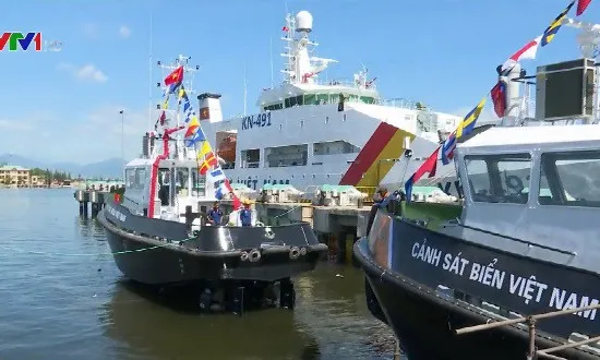 Hạ thủy 2 tàu lai dắt cho Bộ tư lệnh Cảnh sát biển