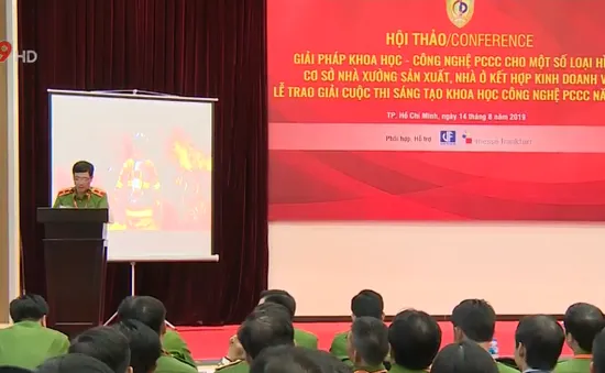 Trao giải thưởng sáng tạo khoa học công nghệ PCCC năm 2019