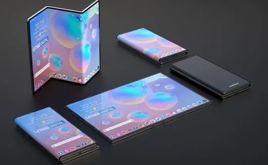 Thiết kế smartphone màn hình gập theo kiểu chữ Z của Samsung