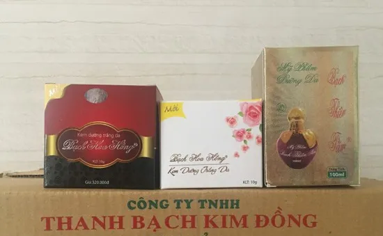 Thu hồi 3 nhãn mỹ phẩm của Công ty Thanh Bạch Kim Đồng