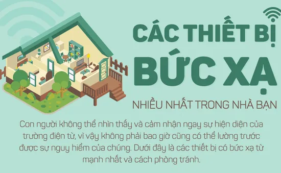 [Infographic] Các thiết bị bức xạ nhiều nhất trong nhà bạn