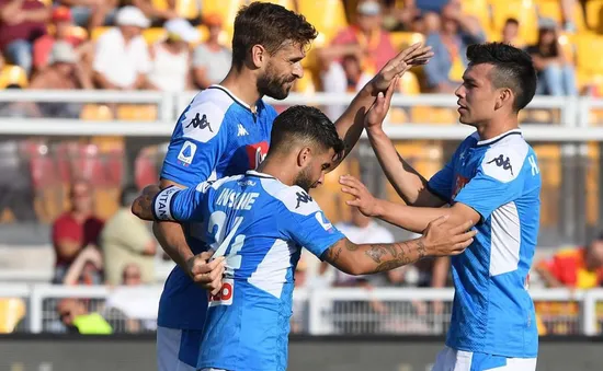 Kết quả, BXH Vòng 4 VĐQG Italia: Lecce 1-4 Napoli, Bologna 1-2 Roma