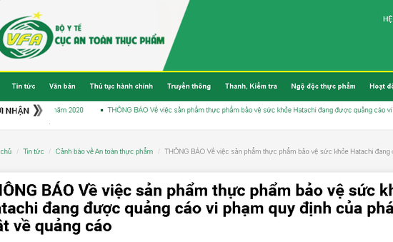 Nhiều website quảng cáo thổi phồng công dụng của sản phẩm Hatachi