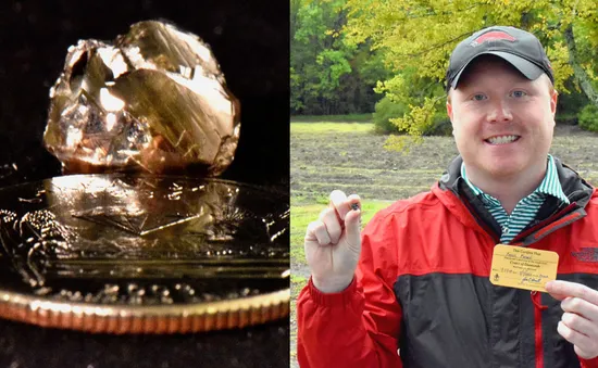Thử tìm đá quý, nhặt được kim cương 9 carat trong công viên