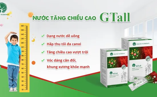 Nước tăng chiều cao GTall: Đột phá mới về giải pháp tăng chiều cao tự nhiên, hiệu quả