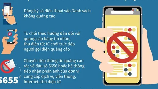 Lập tổng đài 5656 miễn phí nhận phản ánh tin nhắn rác, cuộc gọi rác