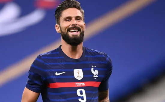 Giroud vượt mặt huyền thoại Platini trong màu áo ĐT Pháp