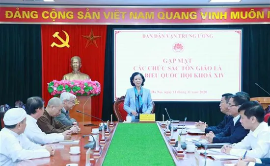 Gặp mặt chức sắc tôn giáo là đại biểu Quốc hội khóa XIV