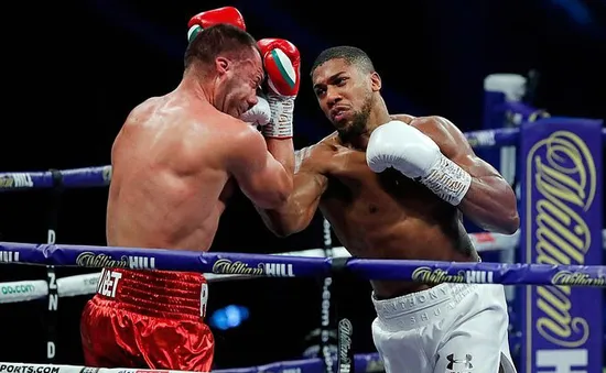 Anthony Joshua thắng knock-out Kubrat Pulev ở hiệp 9