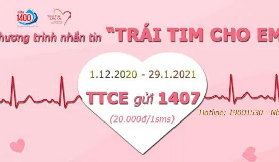 Phát động chương trình nhắn tin "Ủng hộ trẻ em nghèo mắc bệnh tim bẩm sinh” năm 2020