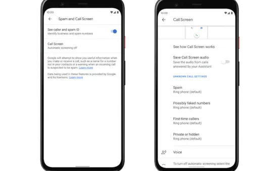 Pixel đời cũ được cập nhật tính năng lọc cuộc gọi tự động