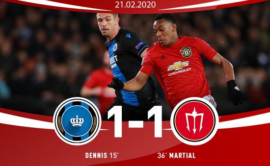 Brugge 1-1 Man Utd: Trận hòa nhọc nhằn của Quỷ đỏ