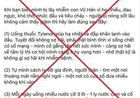 Xử lý một phụ nữ bán hàng online đăng tin sai về cách chữa virus corona