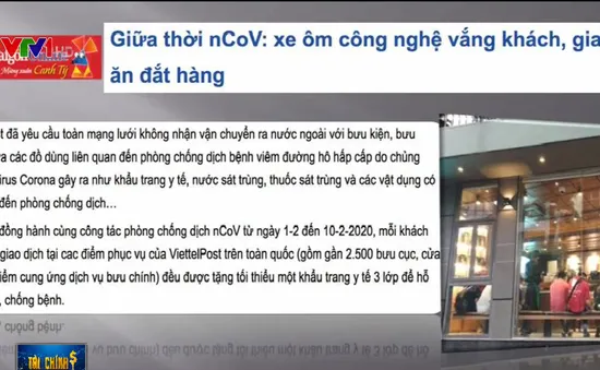 Thời nCoV: Xe ôm công nghệ vắng khách, giao đồ ăn đắt hàng