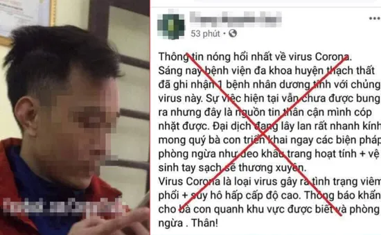 Bị phạt 12,5 triệu đồng vì tự nhận bị nhiễm virus Corona