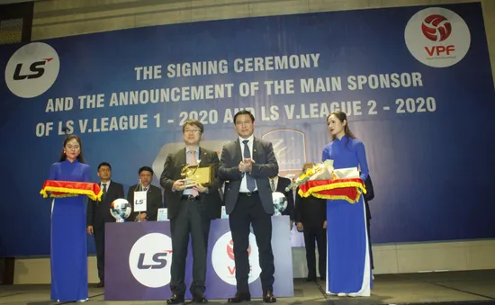 Ký kết nhà tài trợ chính Giải bóng đá LS V.League 1-2020 và LS V.League 2-2020