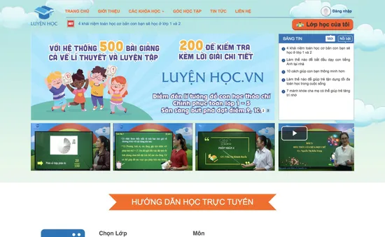 Luyện Học online chương trình toán hiệu quả cho học sinh tiểu học