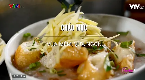 Khó quên hương vị cháo mực khô