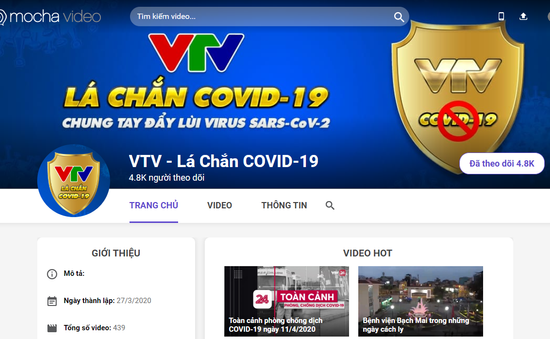 Ra mắt kênh thông tin chuyên biệt mới của VTV về dịch bệnh COVID-19