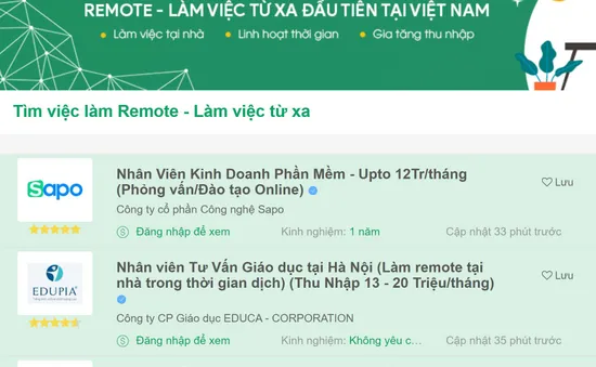 Được đầu tư gần 10 tỷ đồng, nền tảng tuyển dụng nhân sự ra mắt cổng thông tin tìm việc làm từ xa