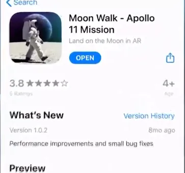 Thám hiểm mặt trăng với ứng dụng Moon walk - Apollo 11 Mission