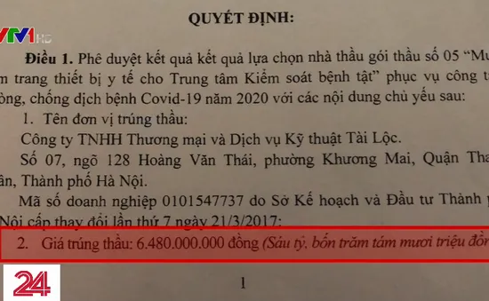 Sở Y tế tỉnh Thái Bình đề nghị thanh tra toàn bộ việc mua sắm thiết bị xét nghiệm