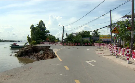 An Giang: Đảm bảo an toàn xung quanh khu vực sạt lở