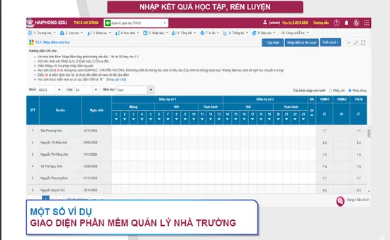 Hải Phòng sử dụng sổ điểm, học bạ điện tử từ năm học 2021-2022