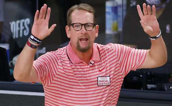 Nick Nurse nhận danh  hiệu  HLV xuất sắc nhất NBA mùa 2019 - 2020