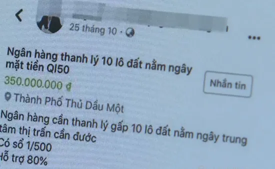 Cảnh giác "cò" đất mượn chiêu “ngân hàng phát mãi bất động sản”