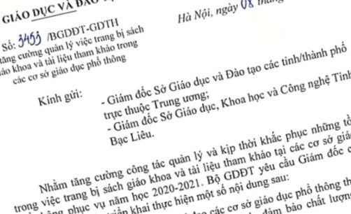 Yêu cầu thanh, kiểm tra việc trang bị sách giáo khoa và tài liệu tham khảo