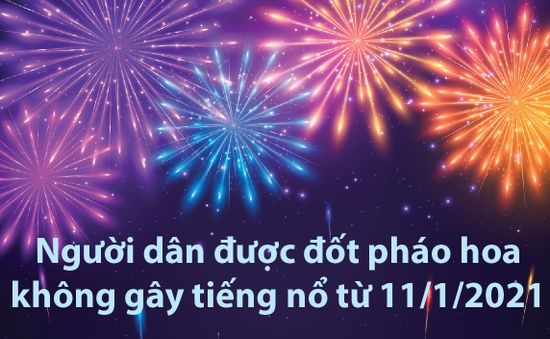 Từ hôm nay (11/1), người dân được đốt pháo hoa