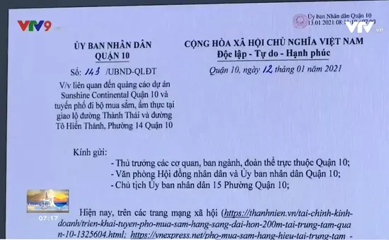 TP.HCM: Quận 10 tiếp tục cảnh báo về tính pháp lý dự án Sunshine Continental