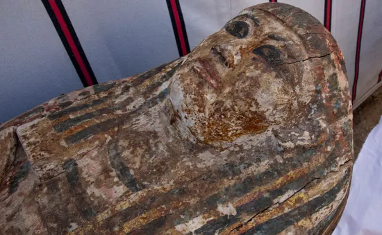 Ai Cập công bố hàng chục quan tài cổ và xác ướp 3.000 năm tuổi trong ngôi đền cổ đại