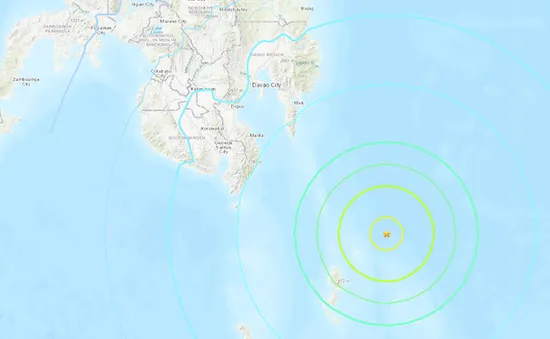 Động đất mạnh 7 độ làm rung chuyển miền Nam Philippines