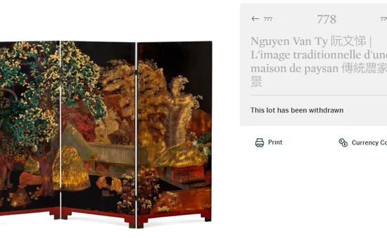 Sàn đấu giá Sotheby's gỡ tranh nhái của cố hoạ sĩ Nguyễn Văn Tỵ