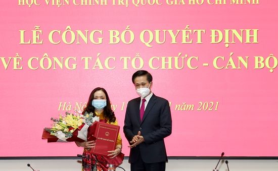 Công bố quyết định thành lập 2 đơn vị trực thuộc Học viện Chính trị Quốc gia Hồ Chí Minh