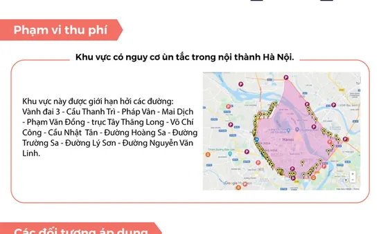 [Infographic] Đề xuất thu phí phương tiện cơ giới đường bộ đi vào một số khu vực nhằm giảm ùn tắc giao thông