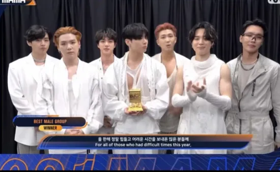 BTS giành giải Album của năm tại lễ trao giải Mnet Asian Music Awards 2021